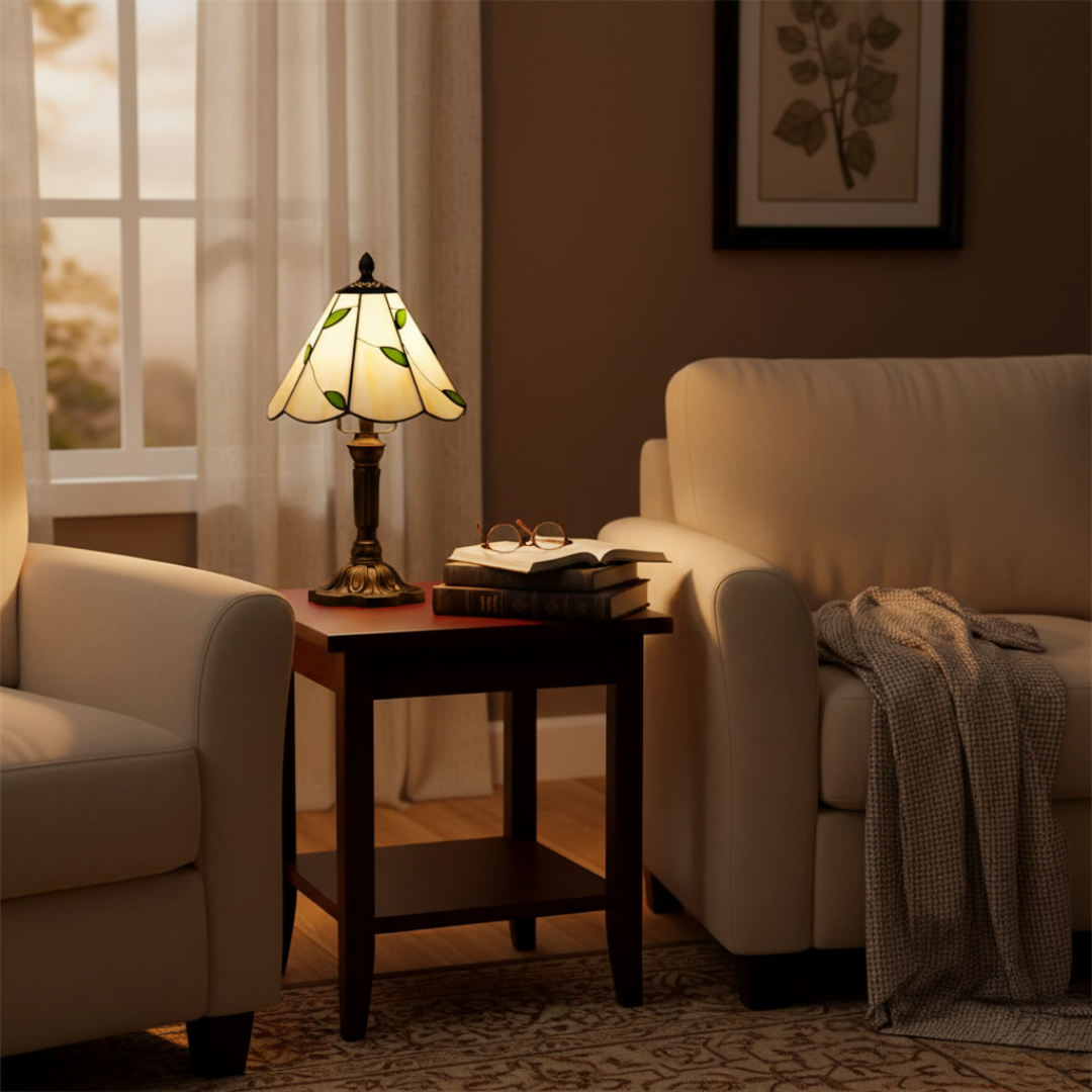 Lampa Stołowa LED w Stylu Retro Barokowym