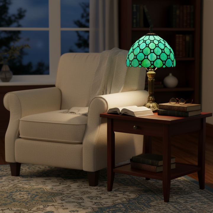 Elegancka Lampa Stołowa w Stylu Barokowym