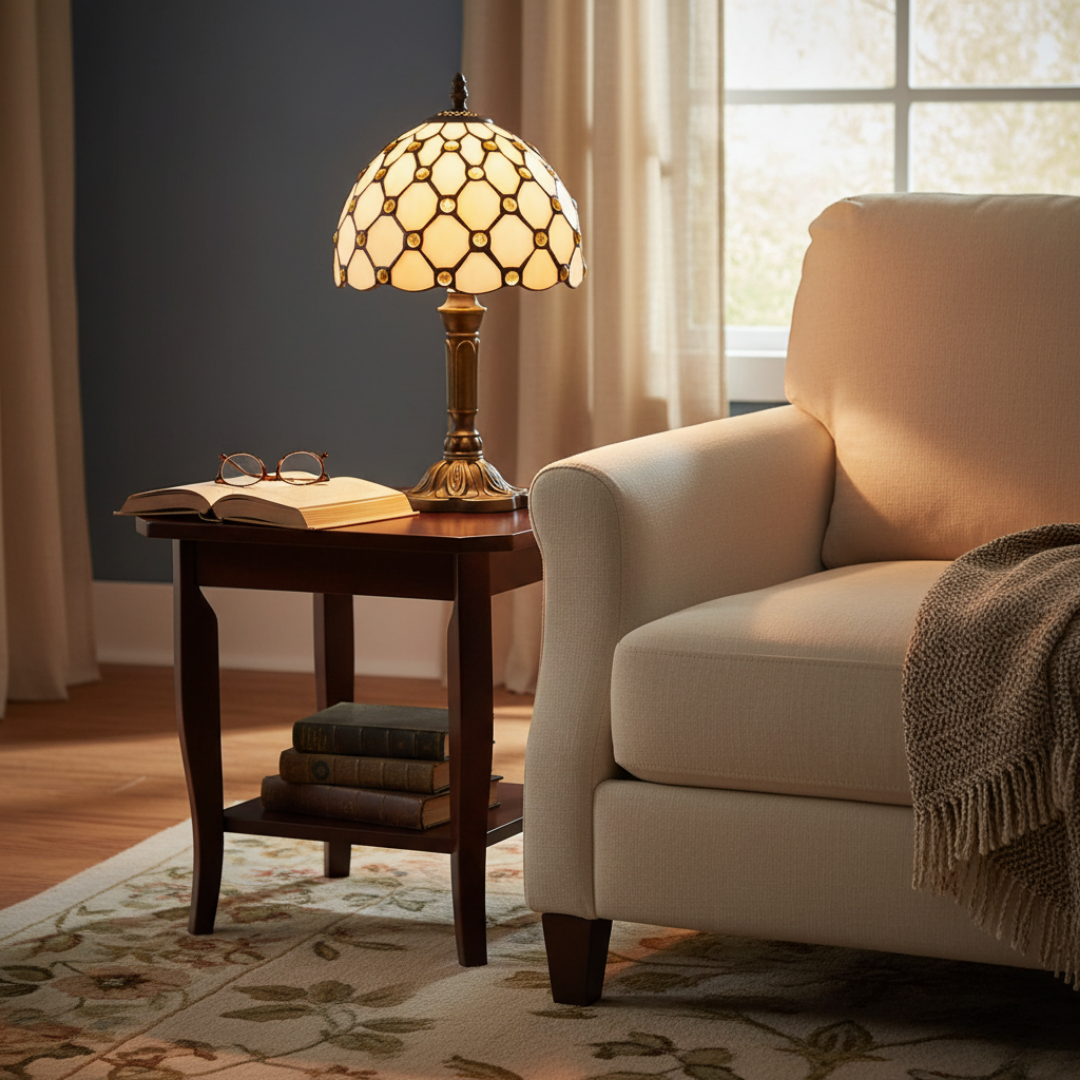 Luksusowa Lampa Stołowa w Stylu Vintage Barokowym