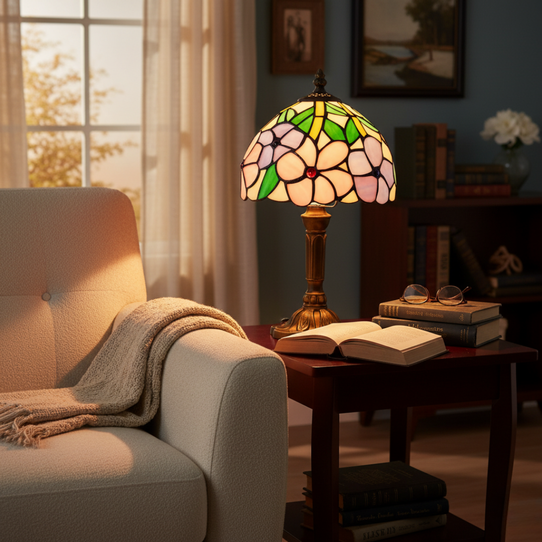 Lampa Stołowa LED w Stylu Barokowym