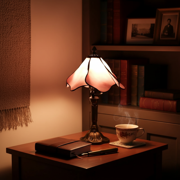 Artystyczna Lampa Stołowa LED w Stylu Barokowym